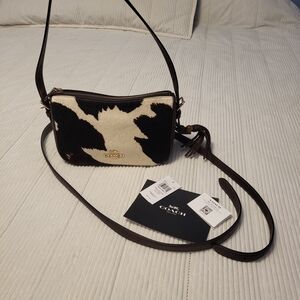 Coach Kailey Cow Hair Crossbody Bag EUC